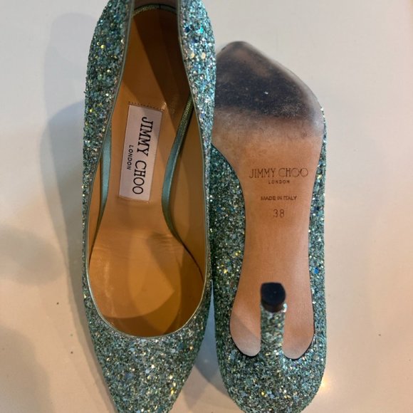 Jimmy Who? Jimmy Choo! Beautiful sparling high heels only worn a few times - Picture 3 of 6